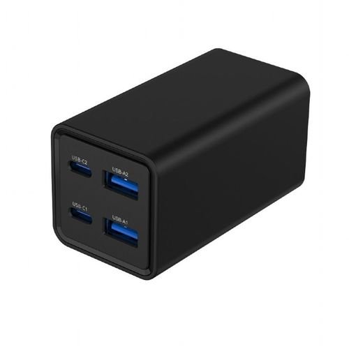 GEMBIRD4-PORT65WGaNUSBPDFASTCHARGERBLACK