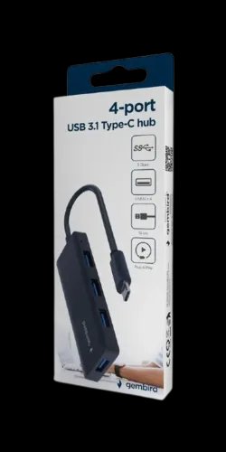 GEMBIRD 4-PORT USB 3.1 GEN 1 TYPE-C HUB