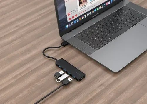 GEMBIRD 4-PORT USB 3.1 Gen 1 HUB BLACK