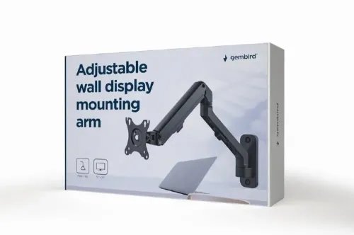 GEMBIRD ADJUSTABLE WALL DISCPLAY MOUNTING ARM UP TO 277KG