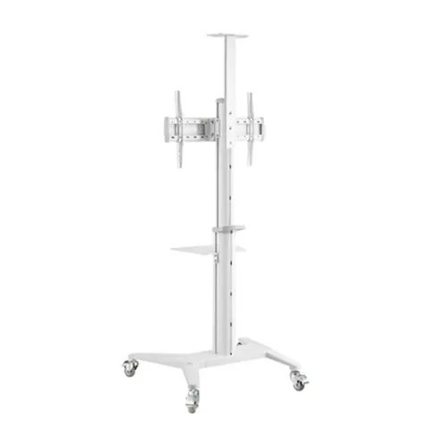 GEMBIRD ALUMINUM TV FLOOR STAND WITH CASTER WHEELS 37-70 WHITE