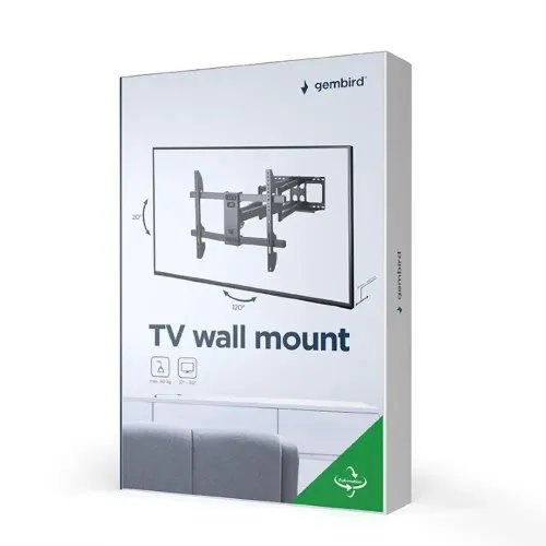 GEMBIRD FULL-MOTION TV WALL MOUNT 37-80