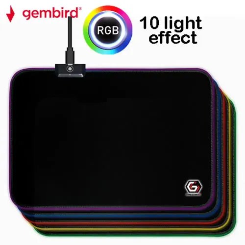 GEMBIRD GAMING MOUSE PAD WITH LED LIGHT FX LARGE 250 x 350