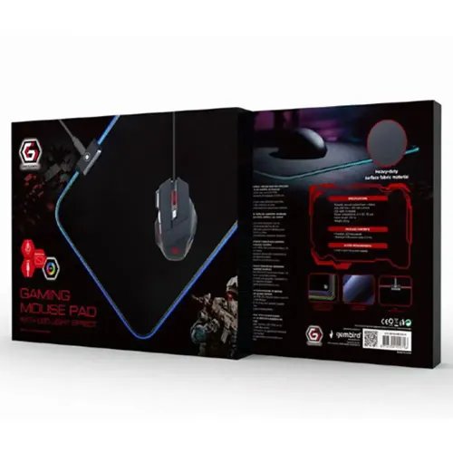 GEMBIRD GAMING MOUSE PAD WITH LED LIGHT FX LARGE 250 x 350