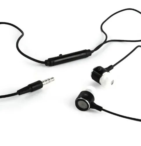GEMBIRD METAL EARPHONES WITH MICROPHONE BLACK