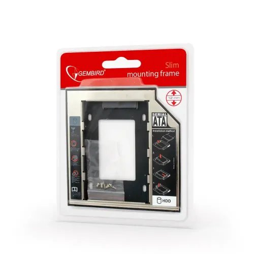 GEMBIRD SLIM MOUNTING FRAME FOR 25 DRIVE TO 525 BAY FOR DRIVE UP TO 12MM
