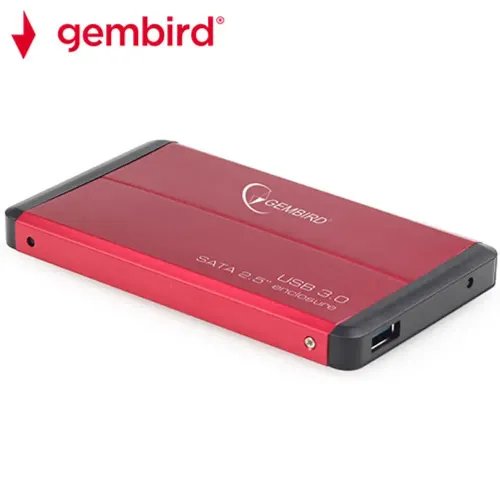 GEMBIRD USB 3.0 2.5 ENCLOSURE RED