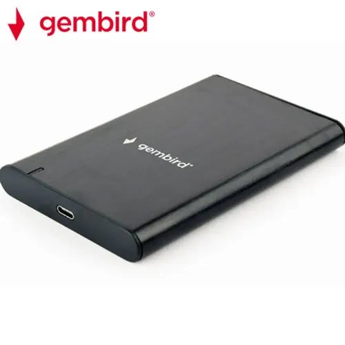 GEMBIRD USB 3.1 25 ENCLOSURE TYPE-C PORT BLACK