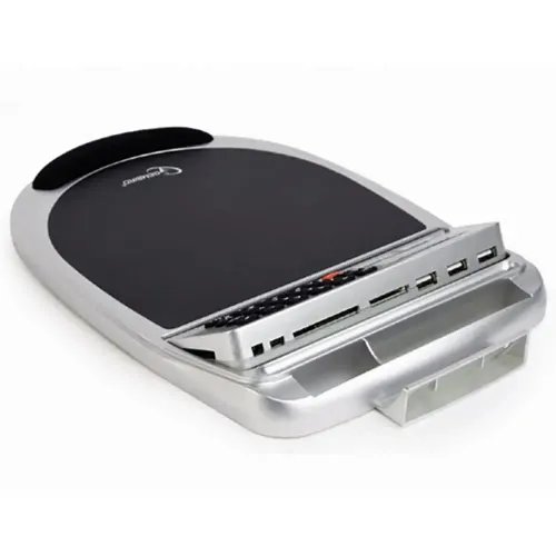 GEMBIRD USB COMBO MOUSE PAD WITH BUILT-IN 3 PORT HUB MEMORY CARD READER CALCULATOR AND THERMOMETER