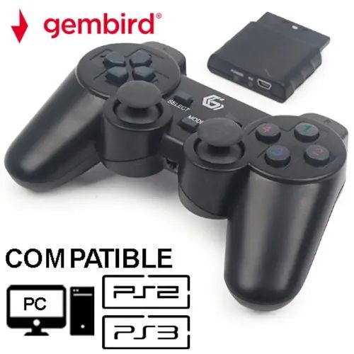 GEMBIRD WIRELESS DUAL VIBRATION GAMEPAD PS2 PS3 PC