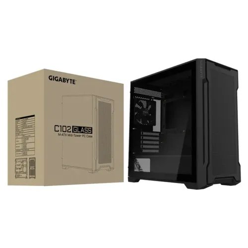 GIGABYTECaseC102GLASSBLACKATXBlackUSB3.0