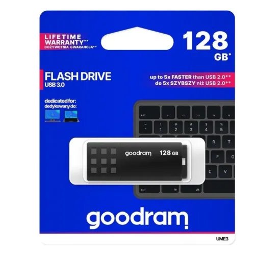 GOODRAMUSB3.2FLASHDRIVE128GBGEN1UME3BLACK