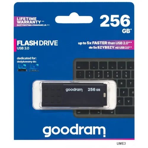 GOODRAMUSB3.2FLASHDRIVE256GBGEN1UME3BLACK