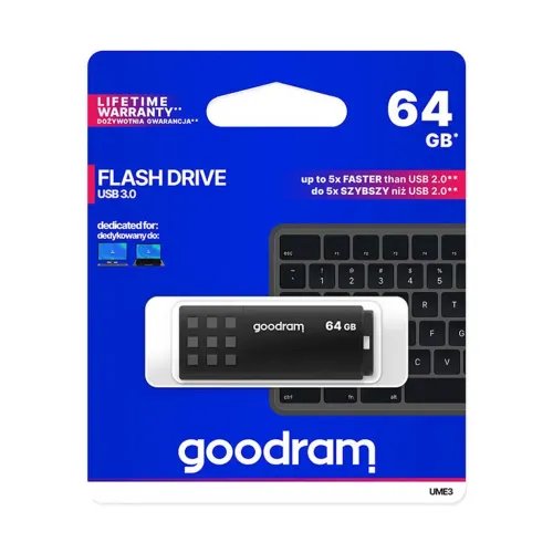 GOODRAMUSB3.2FLASHDRIVE64GBGEN1UME3BLACK