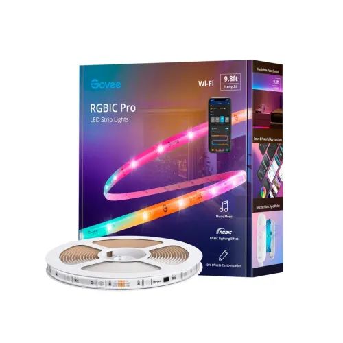 GOVEEH619ZRGBICWI-FIBLUETOOTHLEDSTRIPLIGHTSWITHPROTECTIVECOATING3M