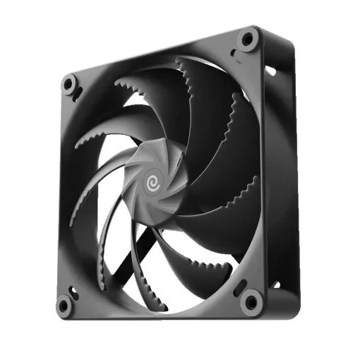 HAVNH12SinglePackBlack120mmA-RGBMetalCoreCaseFan