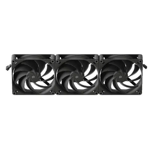 HAVNH12TriplePackBlack120mmA-RGBMetalCoreCaseFan