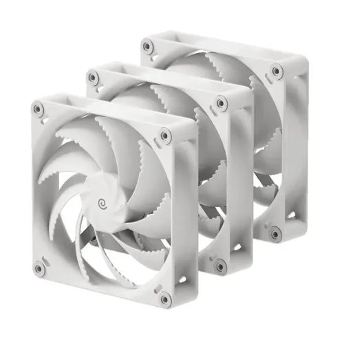 HAVNH12TriplePackWhite120mmA-RGBMetalCoreCaseFan