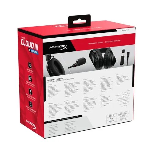 HyperXCloudIIISWirelessBlackGamingHeadset