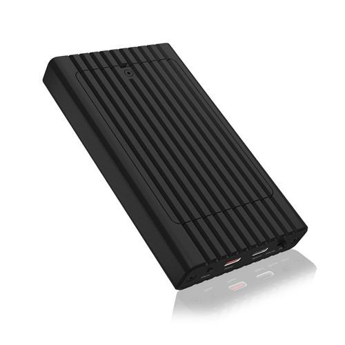 ICYBOXDUALNVMeSSDENCLOSUREWITHCLONEFUNCTIONANDUSBTOTYPE-CCABLEBLACK