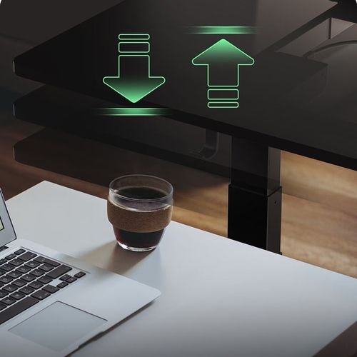 ICYBOXERGONOMICWORKSTATIONMOTORISEDDESKINCL.SPILLEDDESKTOP140x170CMANDDIGITALMEMORYTOUCHPANEL