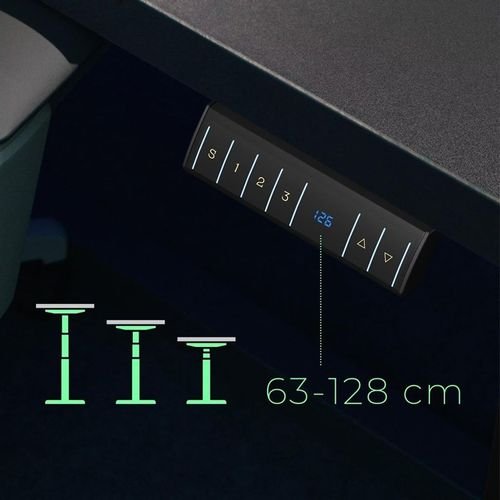 ICYBOXERGONOMICWORKSTATIONMOTORISEDDESKINCL.SPILLEDDESKTOP140x170CMANDDIGITALMEMORYTOUCHPANEL