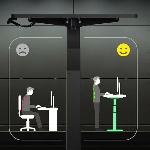 ICYBOXERGONOMICWORKSTATIONMOTORISEDDESKINCL.SPILLEDDESKTOP140x170CMANDDIGITALMEMORYTOUCHPANEL