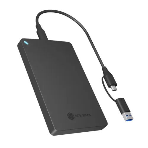 ICYBOXEXTERNALUSB-C3.2GEN2TOOLLESS2.5SATAENCLOSUREBLACK
