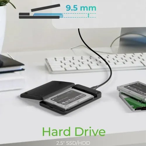 ICYBOXEXTERNALUSB-C3.2GEN2TOOLLESS2.5SATAENCLOSUREBLACK