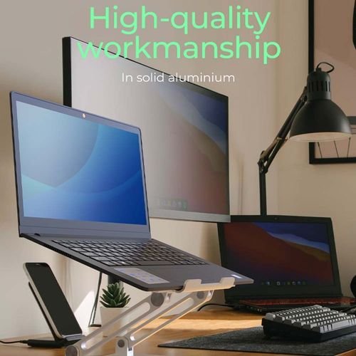 ICYBOXNON-SLIPHEIGHTADJUSTABLENOTEBOOKHOLDER17SILVER