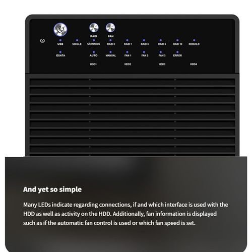 ICYBOXRAIDENCLOSUREUSB3.2eSATAHOSTFOR4xHDDWITHFAN