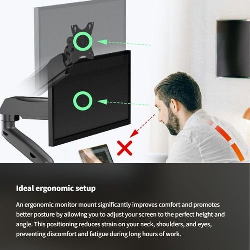 ICYBOXSINGLEMONITORSTANDFORMONITORSUPTO322-9KGVESAMAX100X100