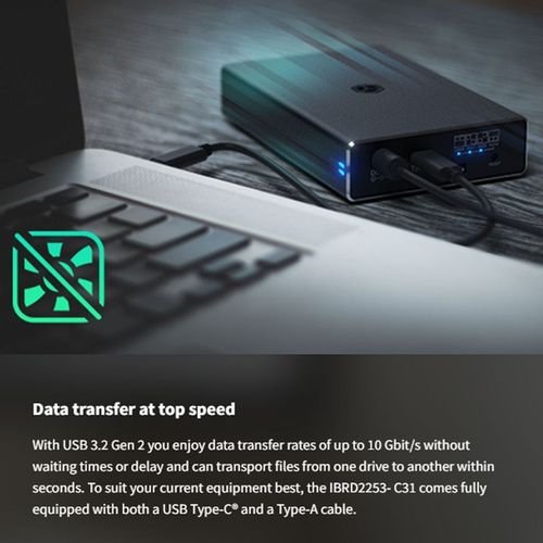 ICYBOXTYPE-C3.2GEN2RAIDENCLOSUREFOR2xHDDSSDBLACK