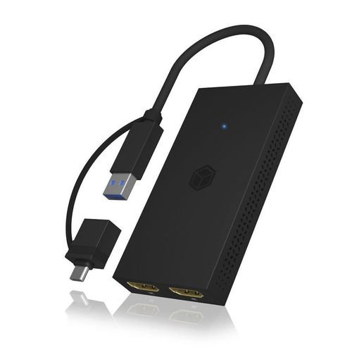 ICYBOXUSBTYPE-CTODUALHDMISPLITTER