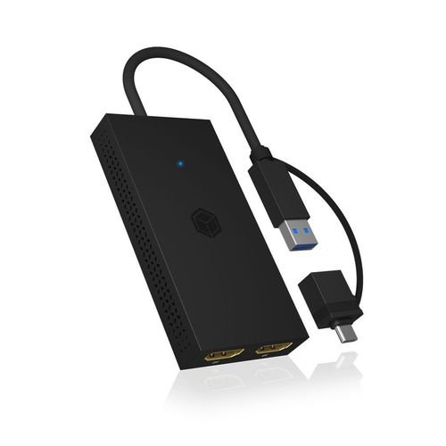 ICYBOXUSBTYPE-CTODUALHDMISPLITTER