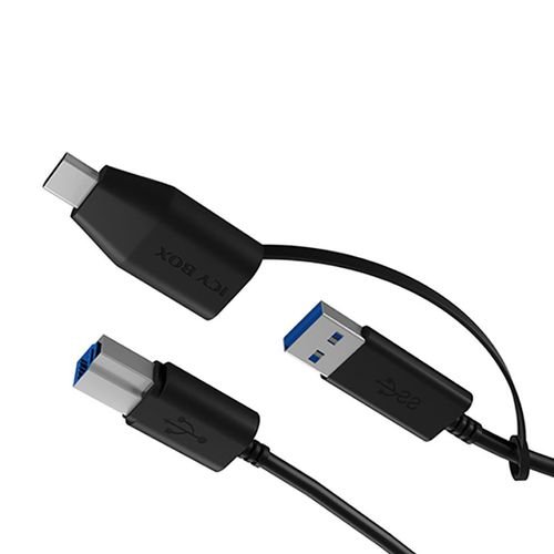 ICYBOXUSB3.2PLUG-BTOUSBTYPE-C1MBLACK