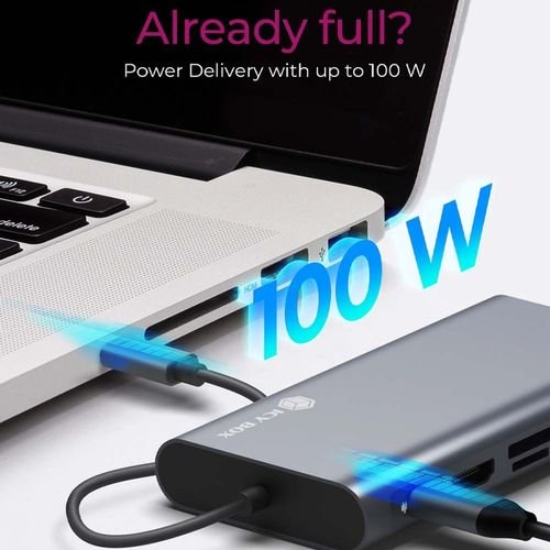 ICYBOX10IN1TYPE-CDOCKHUBHDMIBGACARDREADER3.5MMPD100W