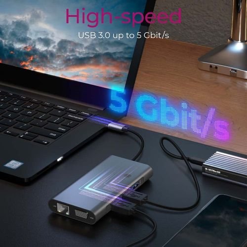 ICYBOX10IN1TYPE-CDOCKHUBHDMIBGACARDREADER3.5MMPD100W