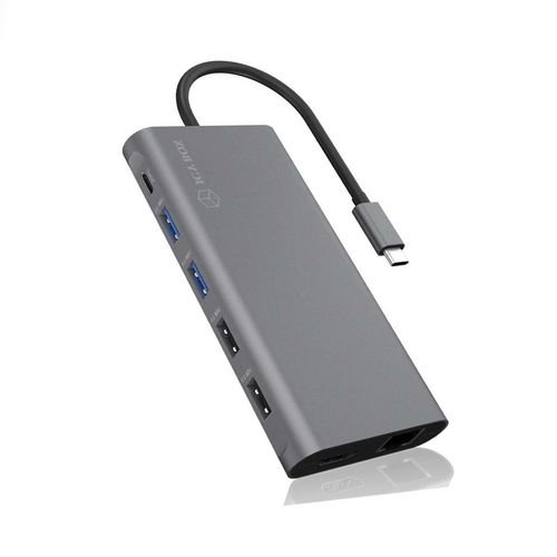 ICYBOX12IN1TYPE-CDOCKHUBHDMIDPCARDREADERLANPD100W