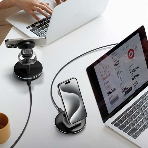 ICYBOX3IN1WIRELESSCHARGINGSTANDFORSMARTPHONESSMARTWATCHEARPHONESANTHRACITE