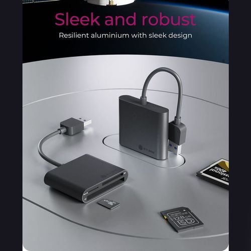 ICYBOX3-PORTMULTICARDUSB3.2CARDREADERBLACK