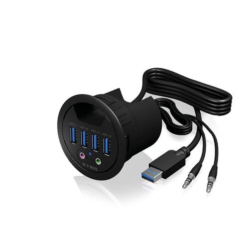 ICYBOX4-PORTUSB3.2DESKHUBWITHAUDIOINOUTPUT