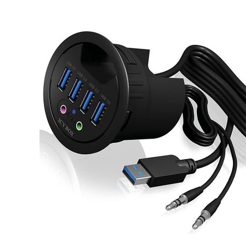 ICYBOX4-PORTUSB3.2DESKHUBWITHAUDIOINOUTPUT