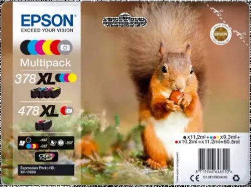 InkEpsonT379DC13T379D4010Black11.2mlCMY9.3mlRed10.2mlGrey11.2ml