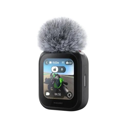 Insta360GPSPreviewRemotewithBuilt-InMic-Remotecontrolupto100mMultipleMountingoptions