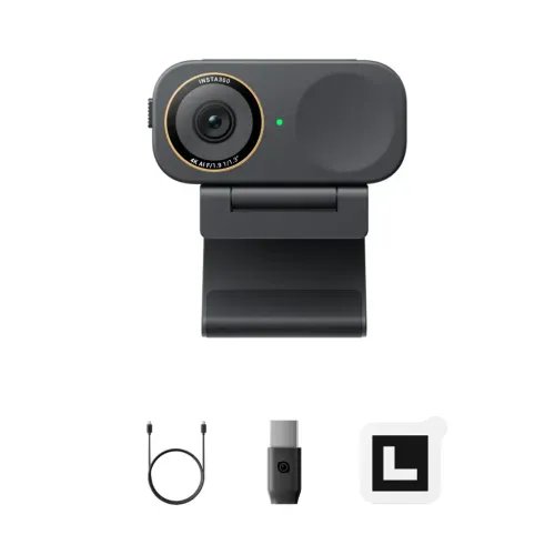 Insta360Link2CProBlack-4KHDRAINoiseCancelingAITrack-FrameDualMicWebcam