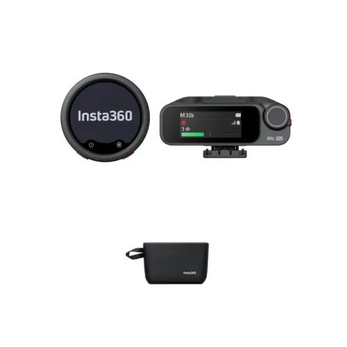Insta360WirelessMicrophonePro1TX1RX-3-MicArrayAINoiseCancelCustomDisplay