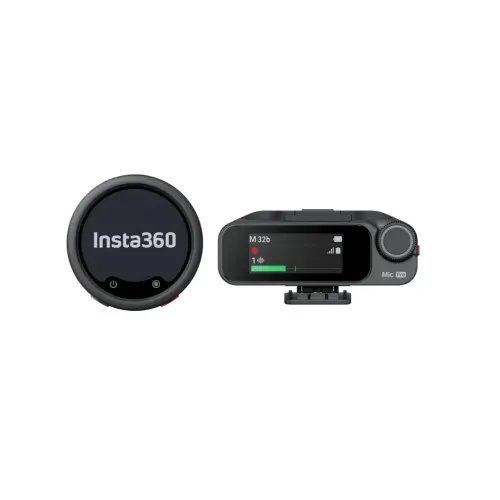 Insta360WirelessMicrophonePro1TX1RX-3-MicArrayAINoiseCancelCustomDisplay