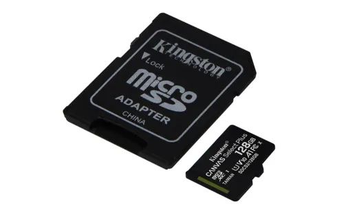 KINGSTON Memory Card MicroSD Canvas Select Plus SDCS2/128GB, Class 10, SD Adapter