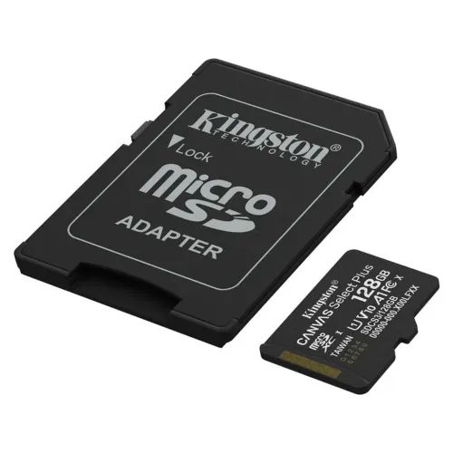 KINGSTONMemoryCardMicroSDCanvasSelectPlusSDCS3128GBClass10SDAdapter